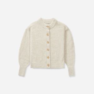 Everlane - The Cropped Alpaca Cardigan （Almond）
